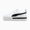 Mayze Leather Women's Sneakers, Puma White-Puma Black, small