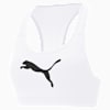 Mid 4Keeps Graphic Women's Training Bra, Puma White-Black Cat, small-AUS
