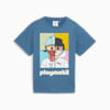 PUMA x PLAYMOBIL® Graphic Tee Kids, Blue Horizon, small-SEA