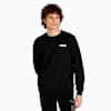 Essentials Full-Length Men's Crew Neck Sweatshirt, PUMA Black, small-AUS