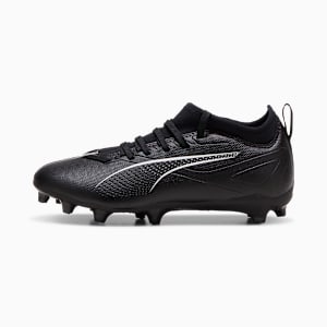 ULTRA 5 MATCH Firm Ground/Artificial Ground Kids' Soccer Cleats, PUMA Black-PUMA White, extralarge