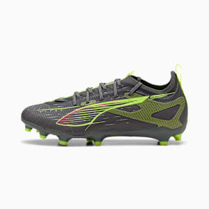 Botines de fútbol para suelo firme/artificial para niños grandes ULTRA 5 PRO, Matte Aged Silver-Yellow Alert-Sun Struck, extralarge