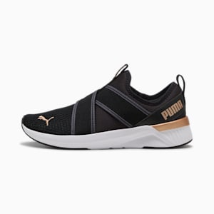Tenis de running SOFTRIDE Harli para mujer, PUMA Black-PUMA White-PUMA Gold, extralarge