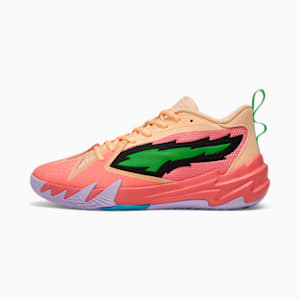 Tenis de baloncesto para hombre Scoot Zeros Georgia Peach, Passionfruit-PUMA Green-Peach Fizz, extralarge