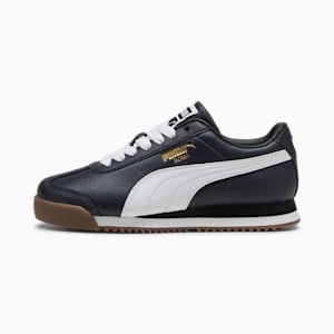 Tenis para niños grandes Roma 24 Standard, PUMA Navy-PUMA White, extralarge