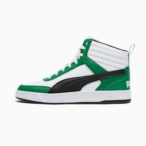 Zapatillas PUMA Dribble Mid, hombre, PUMA White-PUMA Black-Archive Green, extralarge