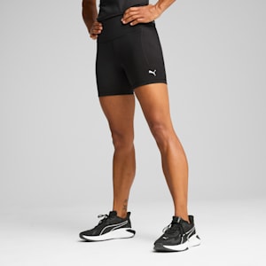 Shorts CLOUDSPUN 12cm para mujer, PUMA Black-PUMA White, extralarge