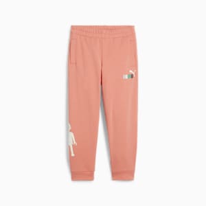 PUMA x PLAYMOBIL Sweatpants Kids, Deeva Peach, extralarge