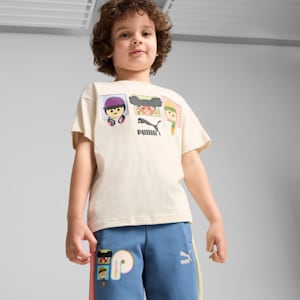 PUMA x PLAYMOBIL® Little Kids' Graphic Tee, No Color, extralarge