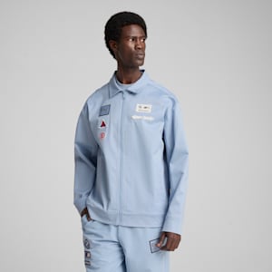 BMW M Motorsport Men's Coach Jacket, Blue Wash, extralarge
