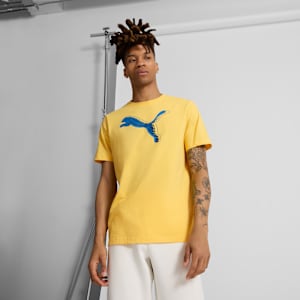T-shirt graphique avec logo PUMA Homme, Sunny Yellow, extralarge