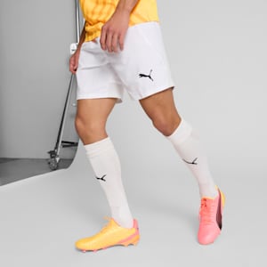 Shorts de fútbol teamFINAL para hombre, PUMA White-PUMA Black-Feather Gray, extralarge