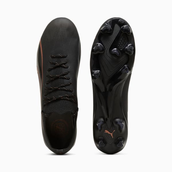 Tacos de fútbol ULTRA ULTIMATE FG/AG, PUMA Black-Copper Rose, extralarge