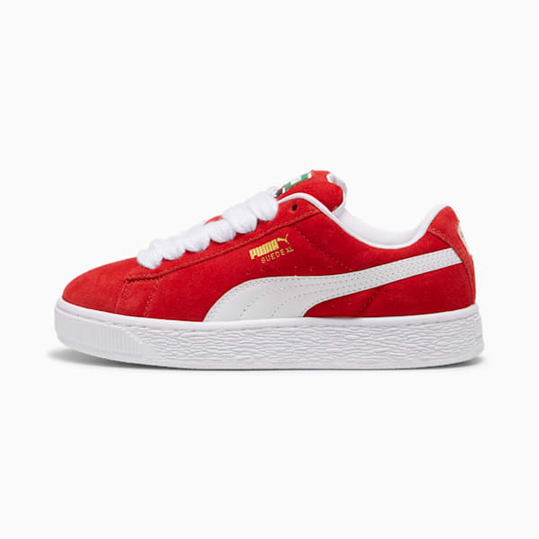 Suede XL Big Kids' Sneakers, For All Time Red-PUMA White, extralarge