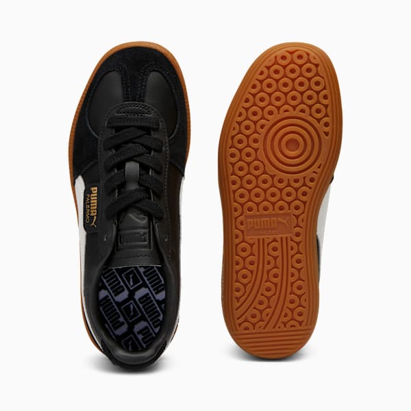 Palermo Leather Women's Sneakers, PUMA Black-Feather Gray-Gum, extralarge