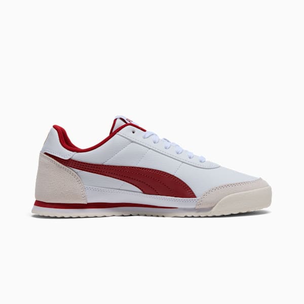Turino II OG Women's Sneakers, PUMA White-Dark Crimson-Warm White-PUMA Gold, extralarge