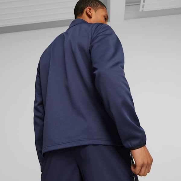 Sudadera de cuarto de cierre Puma Fit Training PWRFleece para hombre, PUMA Navy, extralarge