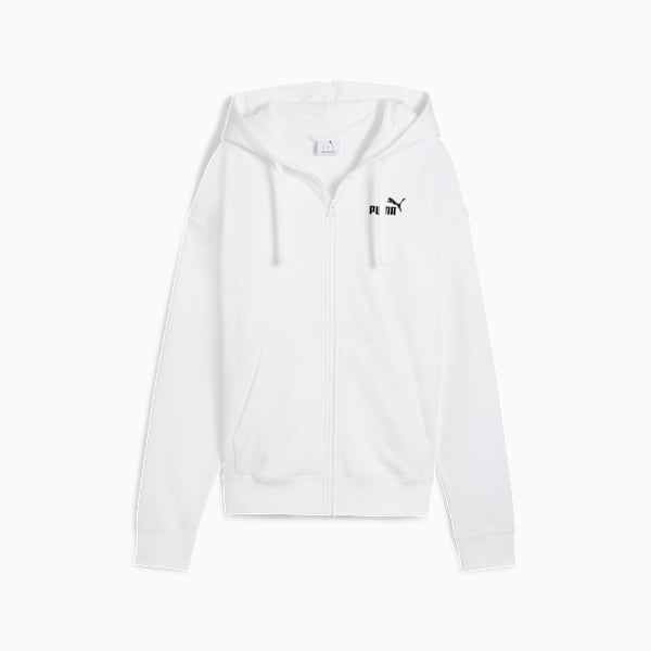 Chamarra Essentials Small No. 1 Logo Comfort para mujer, PUMA White, extralarge