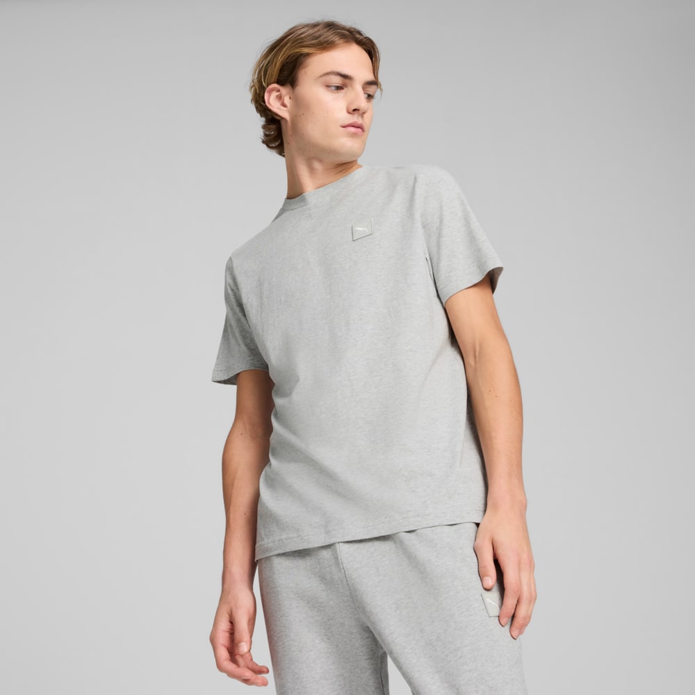 Зображення Puma Футболка Essentials Elevated Tee Men #1: light gray heather