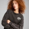 Зображення Puma Світшот PUMA CLASS Comfort Washed Crew Women #5: Puma Black